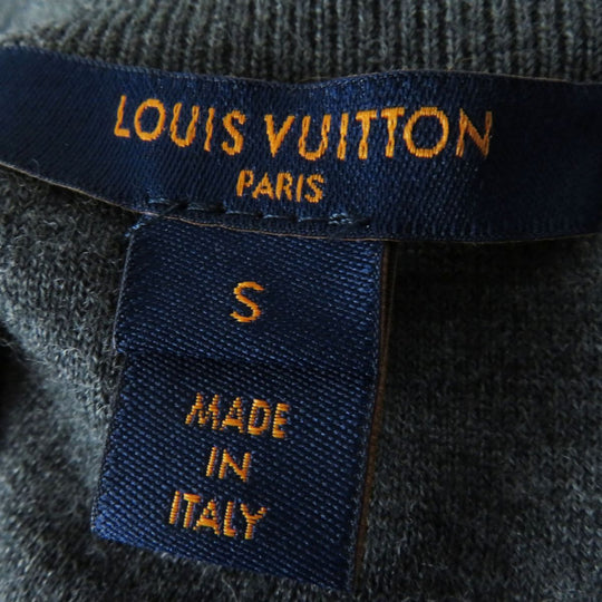 LOUIS VUITTON one piece wool Gray x Black x White S
