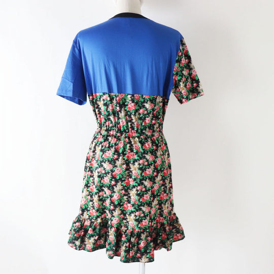 LOUIS VUITTON one piece cotton Blue x Floral L