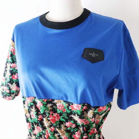 LOUIS VUITTON one piece cotton Blue x Floral L
