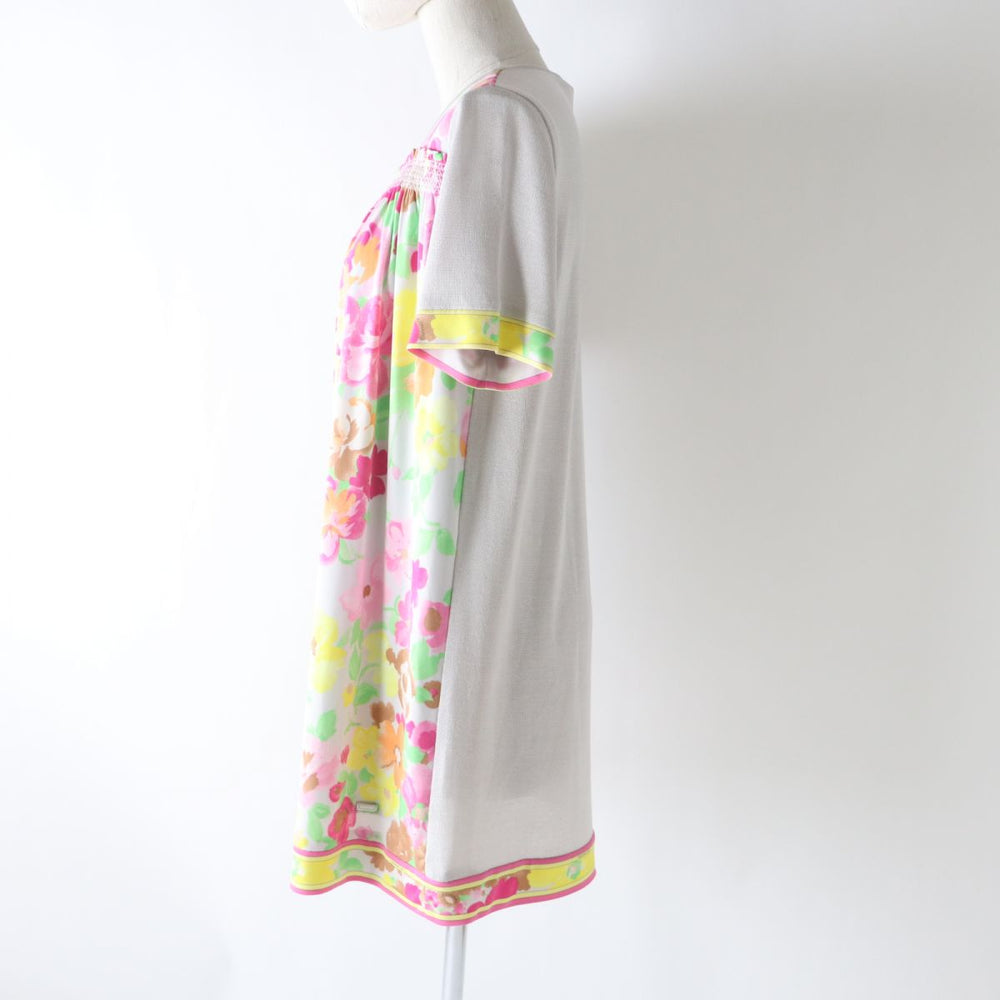 LEONARD one piece silk Multi Flower Print 40