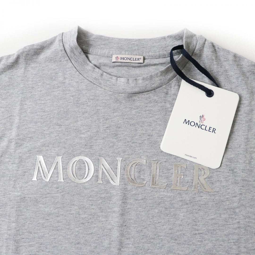 MONCLER Short sleeve T-shirt F10938C70410 V8094 cotton Gray x silver L