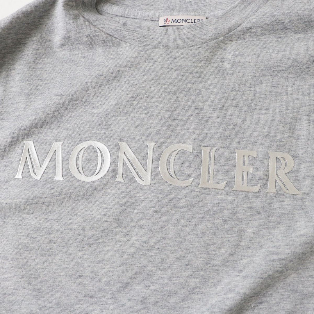 MONCLER Short sleeve T-shirt F10938C70410 V8094 cotton Gray x silver L
