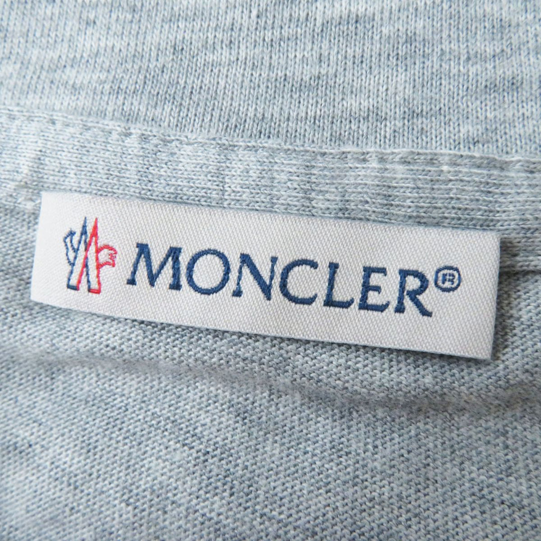 MONCLER Short sleeve T-shirt F10938C70410 V8094 cotton Gray x silver L