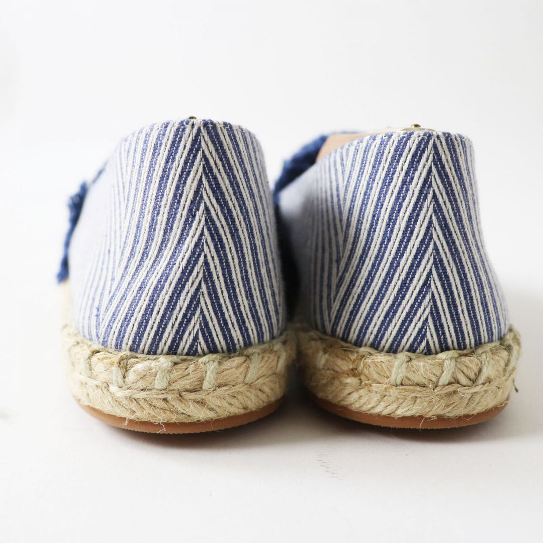 LOUIS VUITTON Slip-on canvas Blue x white 36