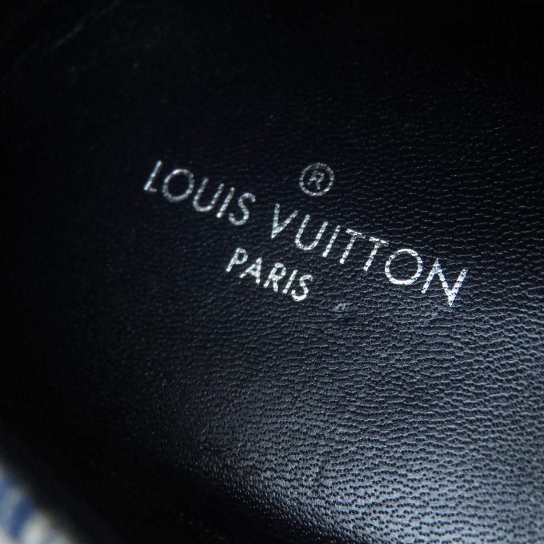 LOUIS VUITTON Slip-on canvas Blue x white 36