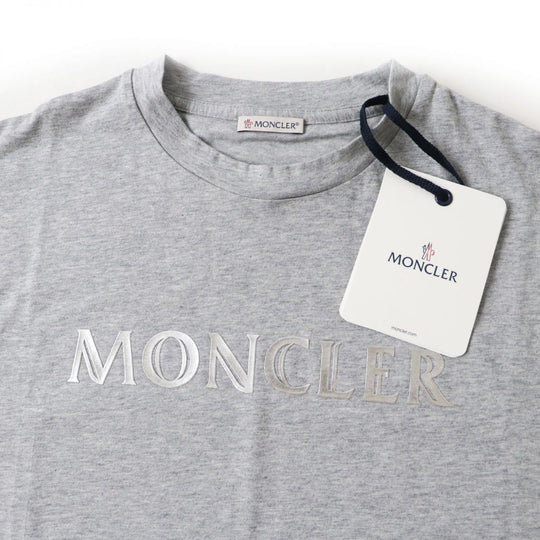 MONCLER Short sleeve T-shirt F10938C70410 V8094 cotton Gray x silver S