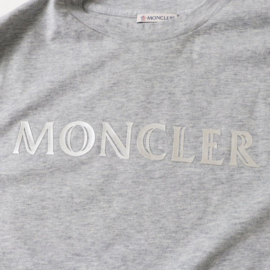 MONCLER Short sleeve T-shirt F10938C70410 V8094 cotton Gray x silver S