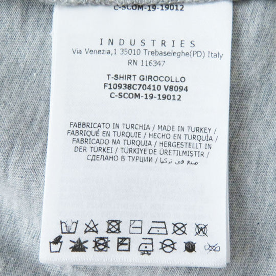 MONCLER Short sleeve T-shirt F10938C70410 V8094 cotton Gray x silver S