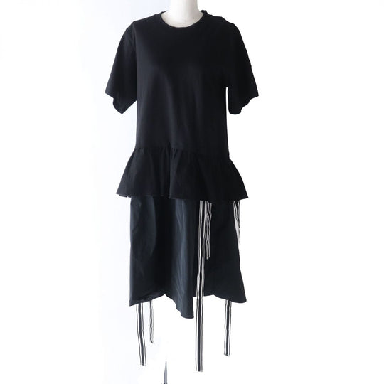 MONCLER one piece cotton black S