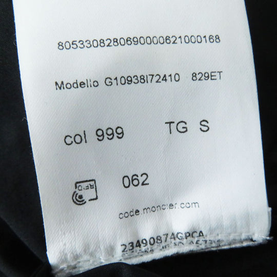 MONCLER one piece cotton black S