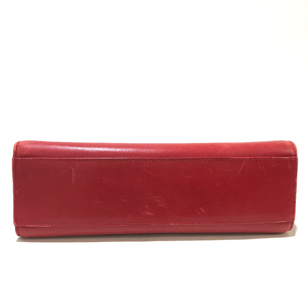 TIFFANY&Co. Shoulder Bag leather Red vintage logo Women Used Authentic