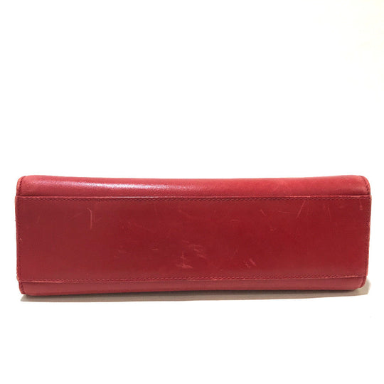 TIFFANY&Co. Shoulder Bag leather Red vintage logo Women Used Authentic
