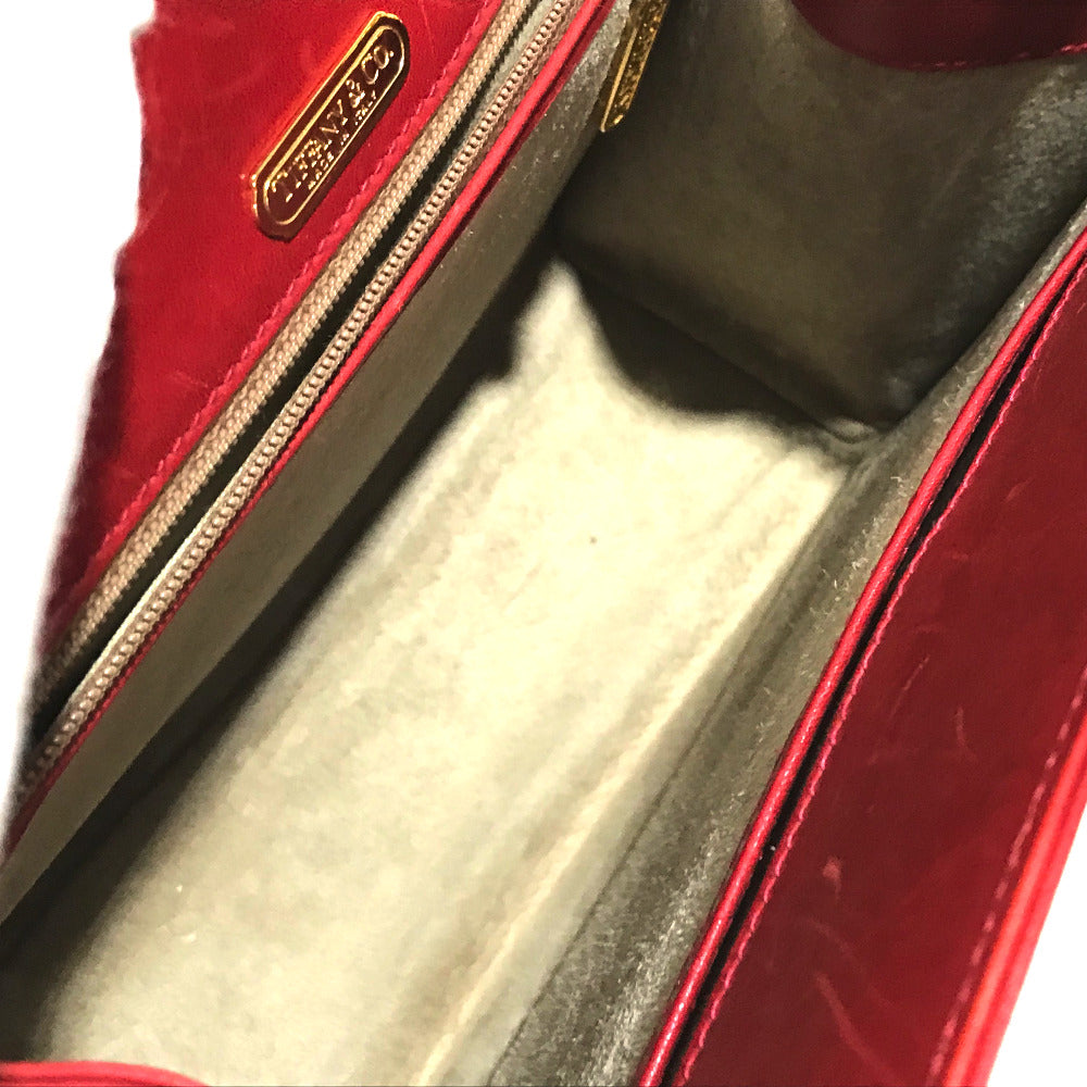TIFFANY&Co. Shoulder Bag leather Red vintage logo Women Used Authentic