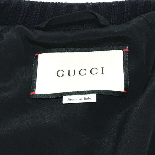GUCCI Blouson 476247 Silk, Sequins White x Multicolor tiger print bomber jacket jacket outerwear Women 36 Used Authentic