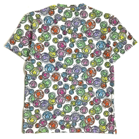VERSACE Short sleeve T-shirt cotton White x multi XS