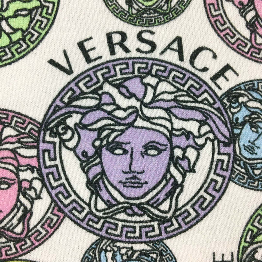 VERSACE Short sleeve T-shirt cotton White x multi XS