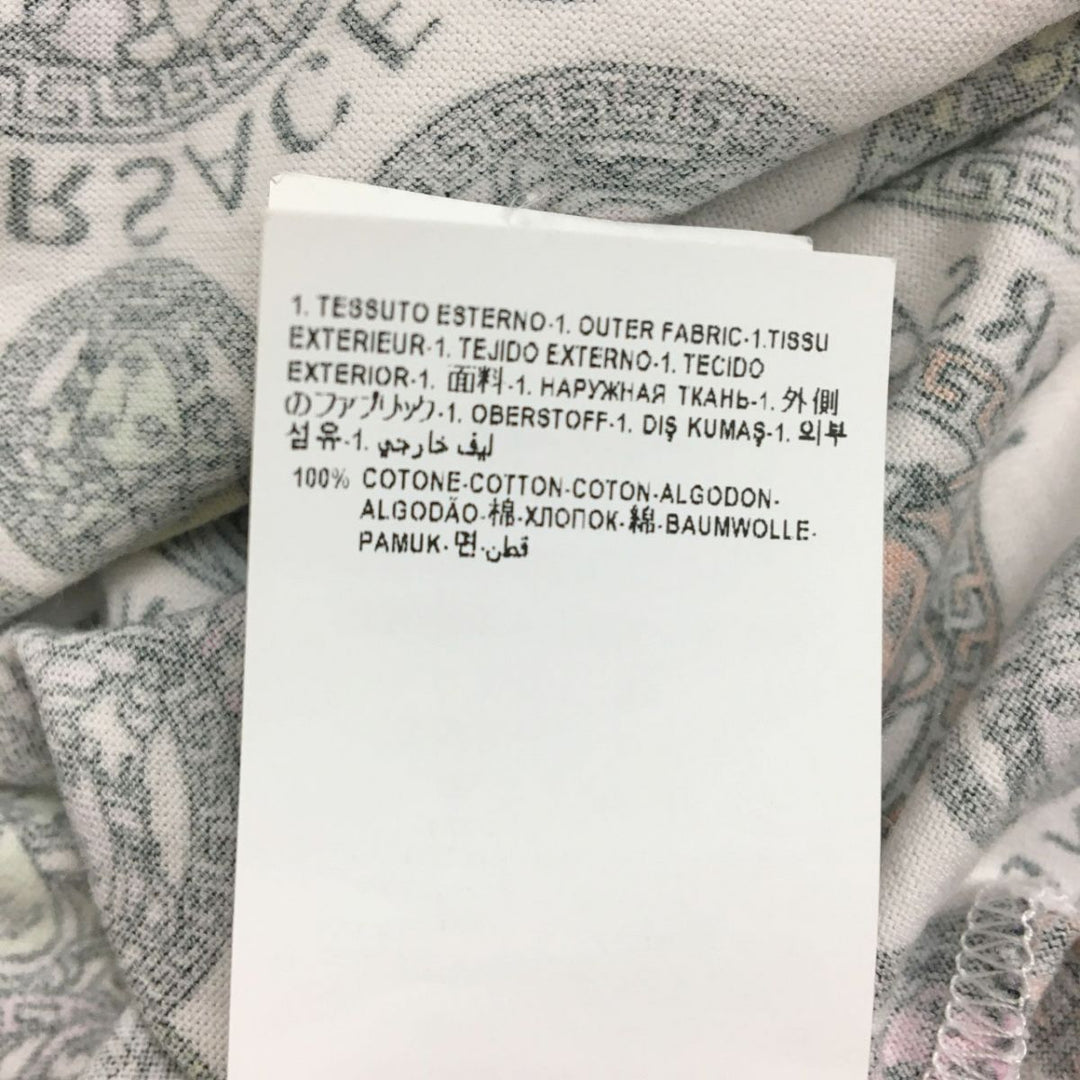 VERSACE Short sleeve T-shirt cotton White x multi XS