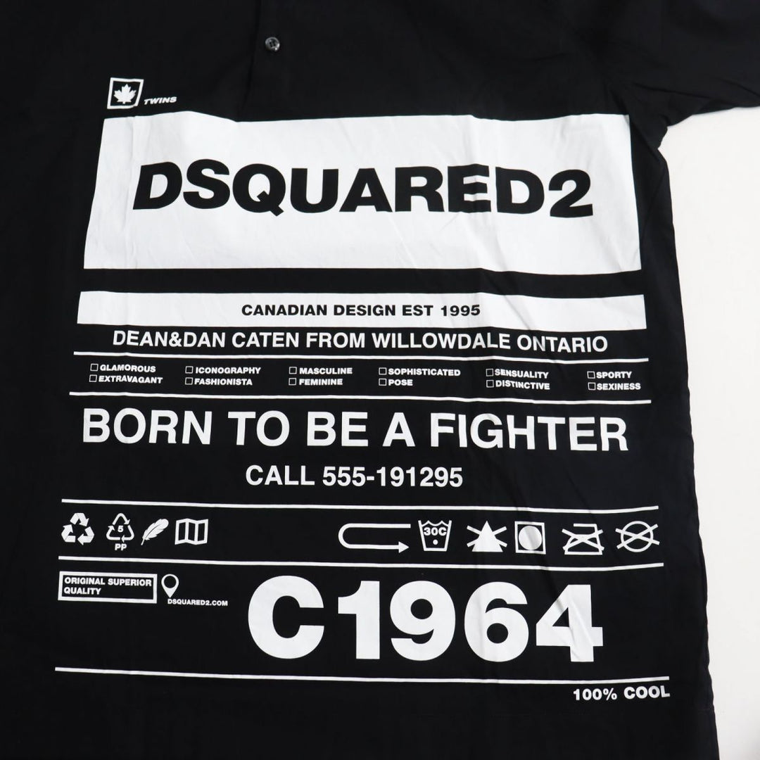 DSQUARED2 pullover cotton Black x white 46