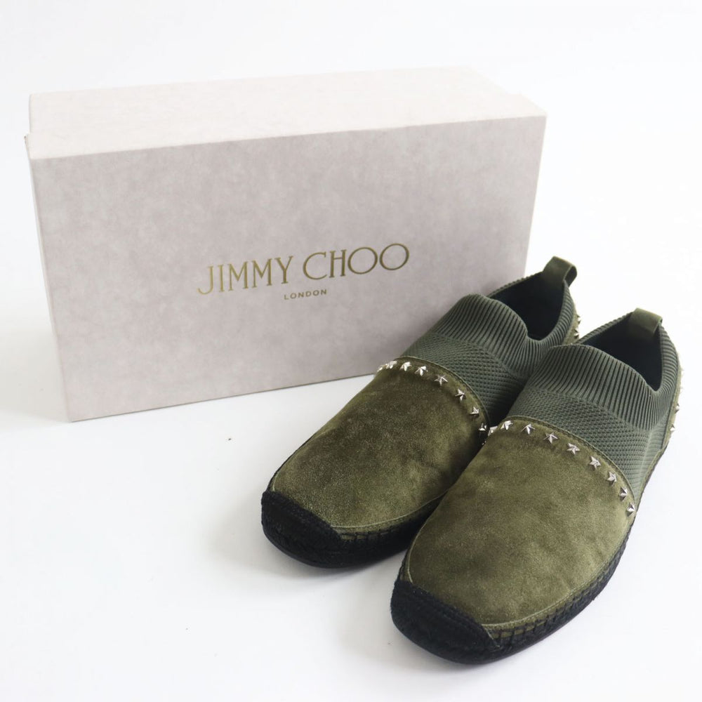 JIMMY CHOO Slip-on Suede leather khaki 43
