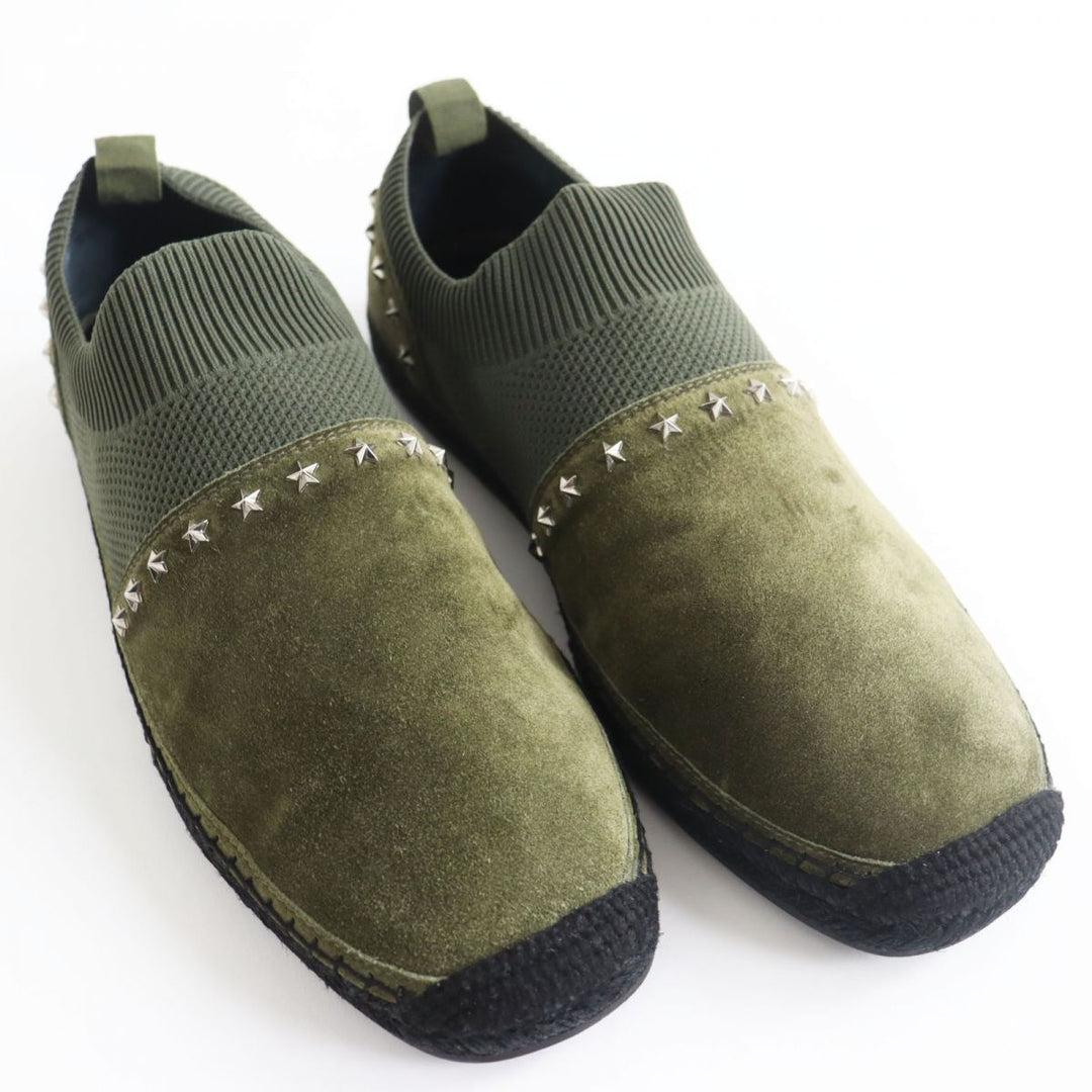 JIMMY CHOO Slip-on Suede leather khaki 43