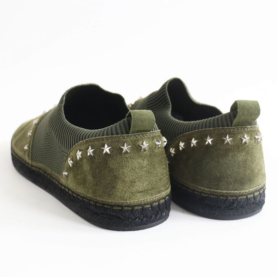 JIMMY CHOO Slip-on Suede leather khaki 43