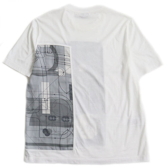 HERMES Cut cotton White x Gray type M