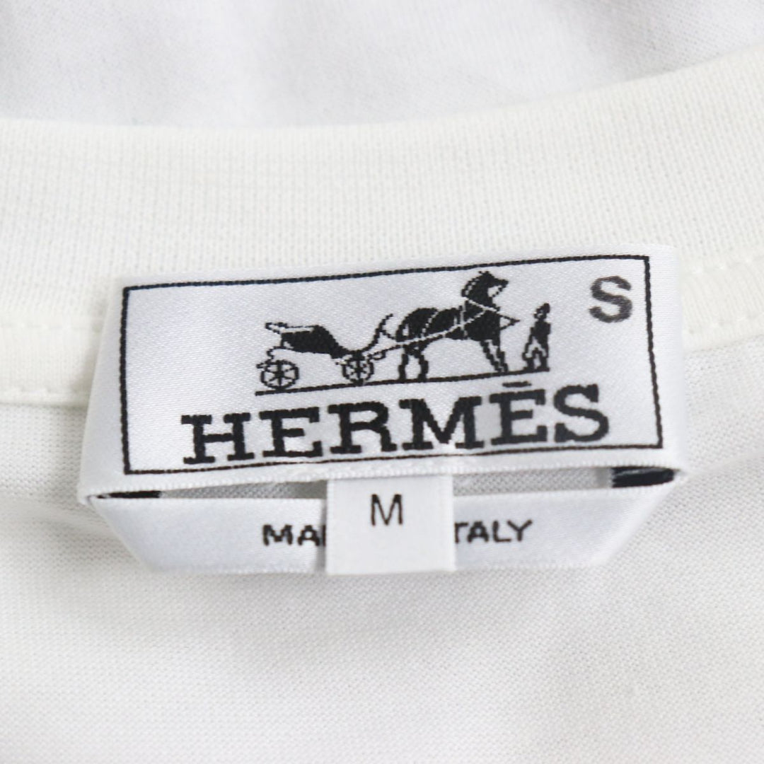 HERMES Cut cotton White x Gray type M