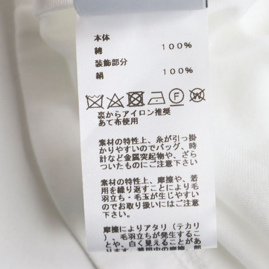 HERMES Cut cotton White x Gray type M