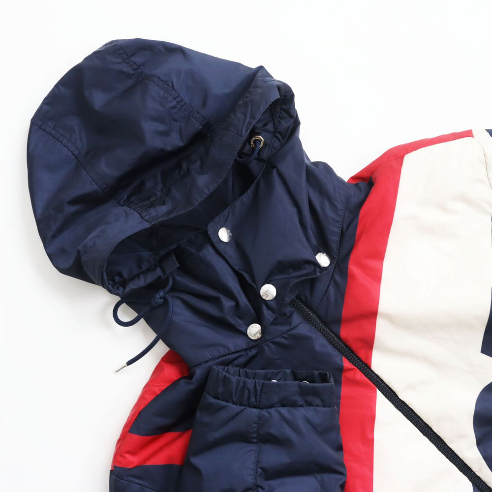 MONCLER Down jacket Nylon White x navy x red 3