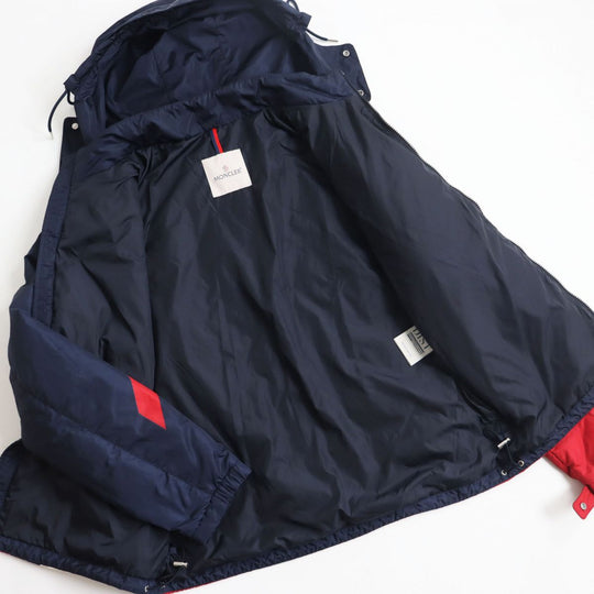 MONCLER Down jacket Nylon White x navy x red 3