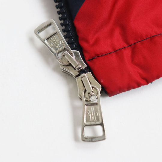 MONCLER Down jacket Nylon White x navy x red 3
