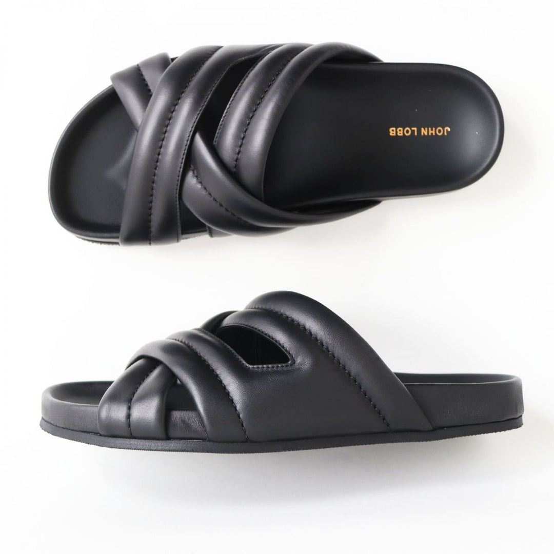 John Lobb Sandals Goatskin black 6