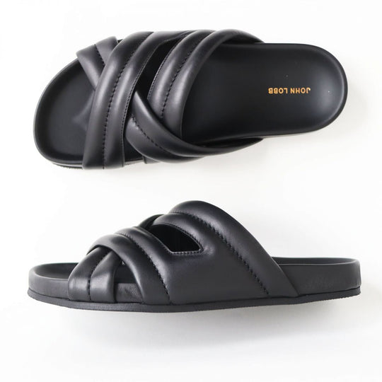 John Lobb Sandals Goatskin black 6