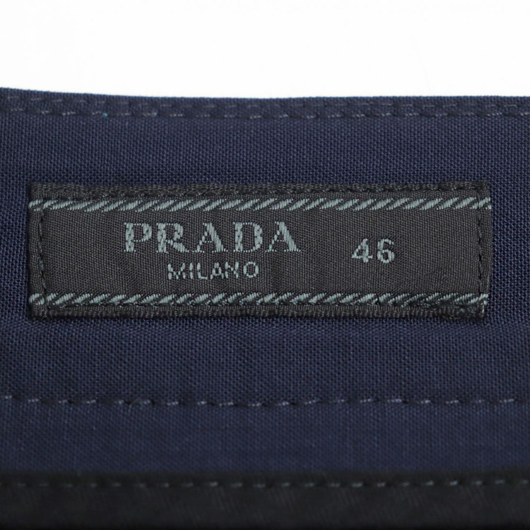 PRADA Pants Virgin wool Navy 46