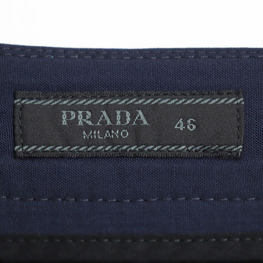 PRADA Pants Virgin wool Navy 46