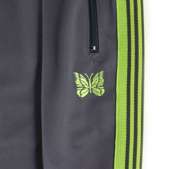 Needles Pants polyester Gray x green M
