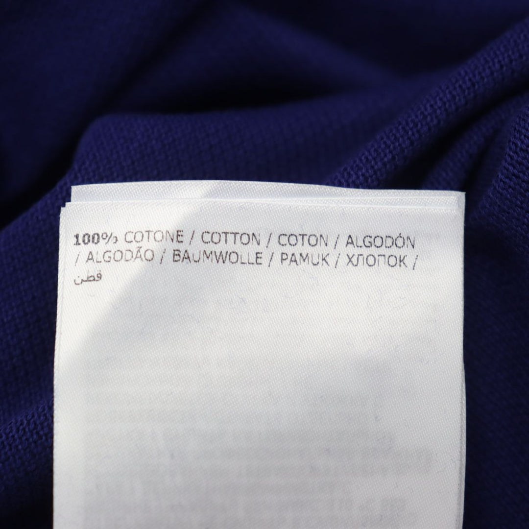 MONCLER Short sleeve polo shirt cotton Navy S