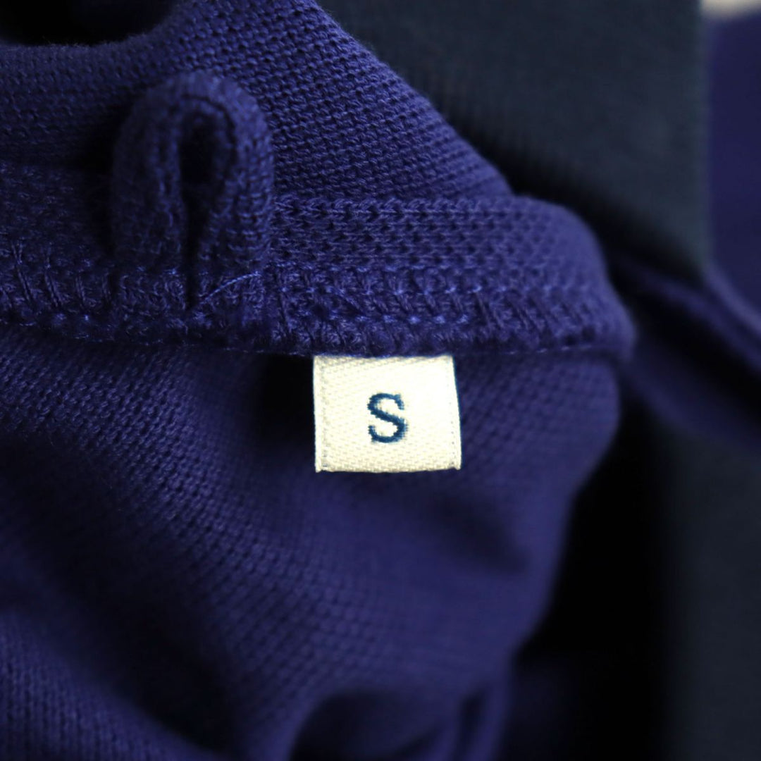 MONCLER Short sleeve polo shirt cotton Navy S
