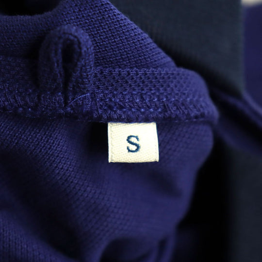 MONCLER Short sleeve polo shirt cotton Navy S
