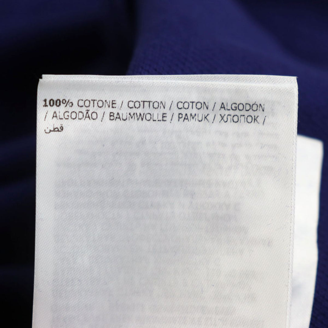 MONCLER Short sleeve polo shirt cotton Navy S