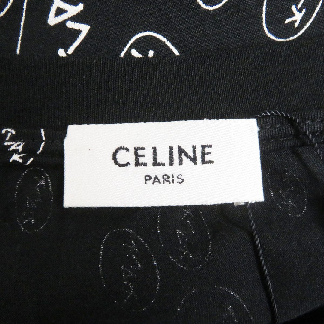 CELINE Cut cotton black M