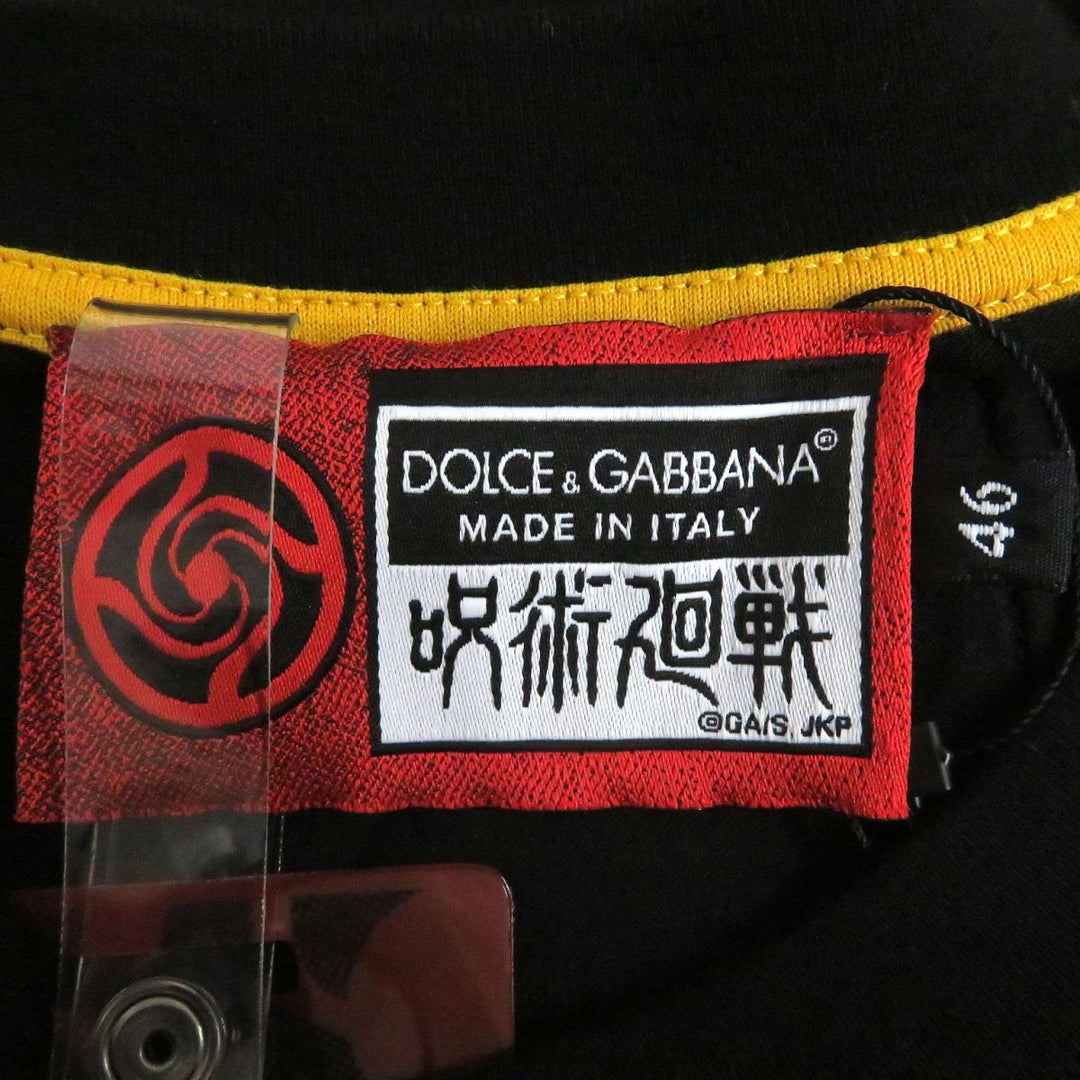 DOLCE&GABBANA Short sleeve T-shirt cotton black 46