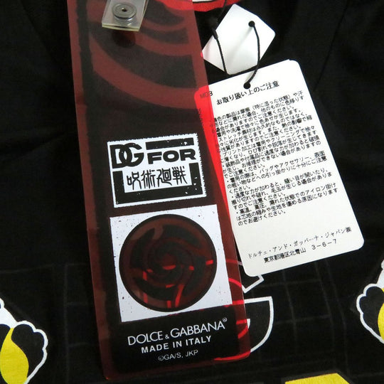 DOLCE&GABBANA Short sleeve T-shirt cotton black 46