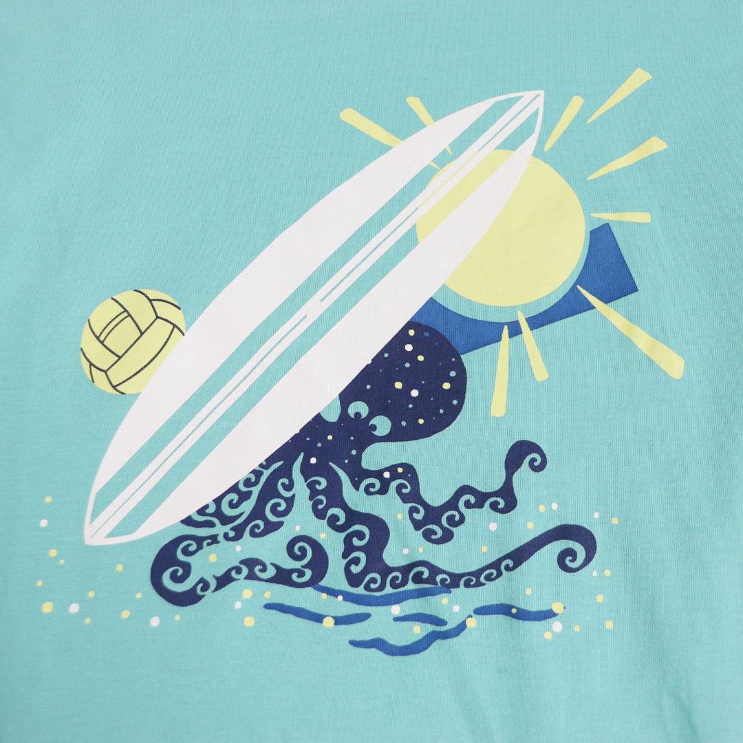 HERMES Short sleeve T-shirt cotton Light blue XL