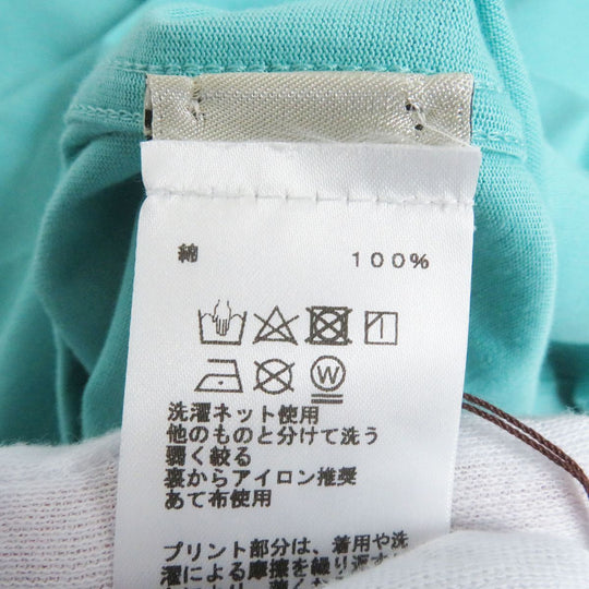 HERMES Short sleeve T-shirt cotton Light blue XL