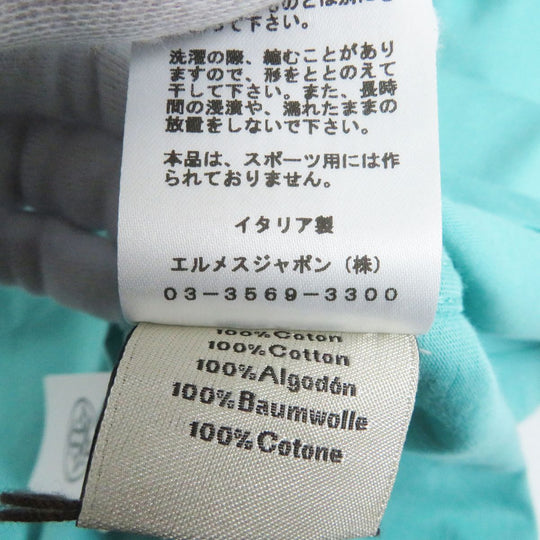 HERMES Short sleeve T-shirt cotton Light blue XL