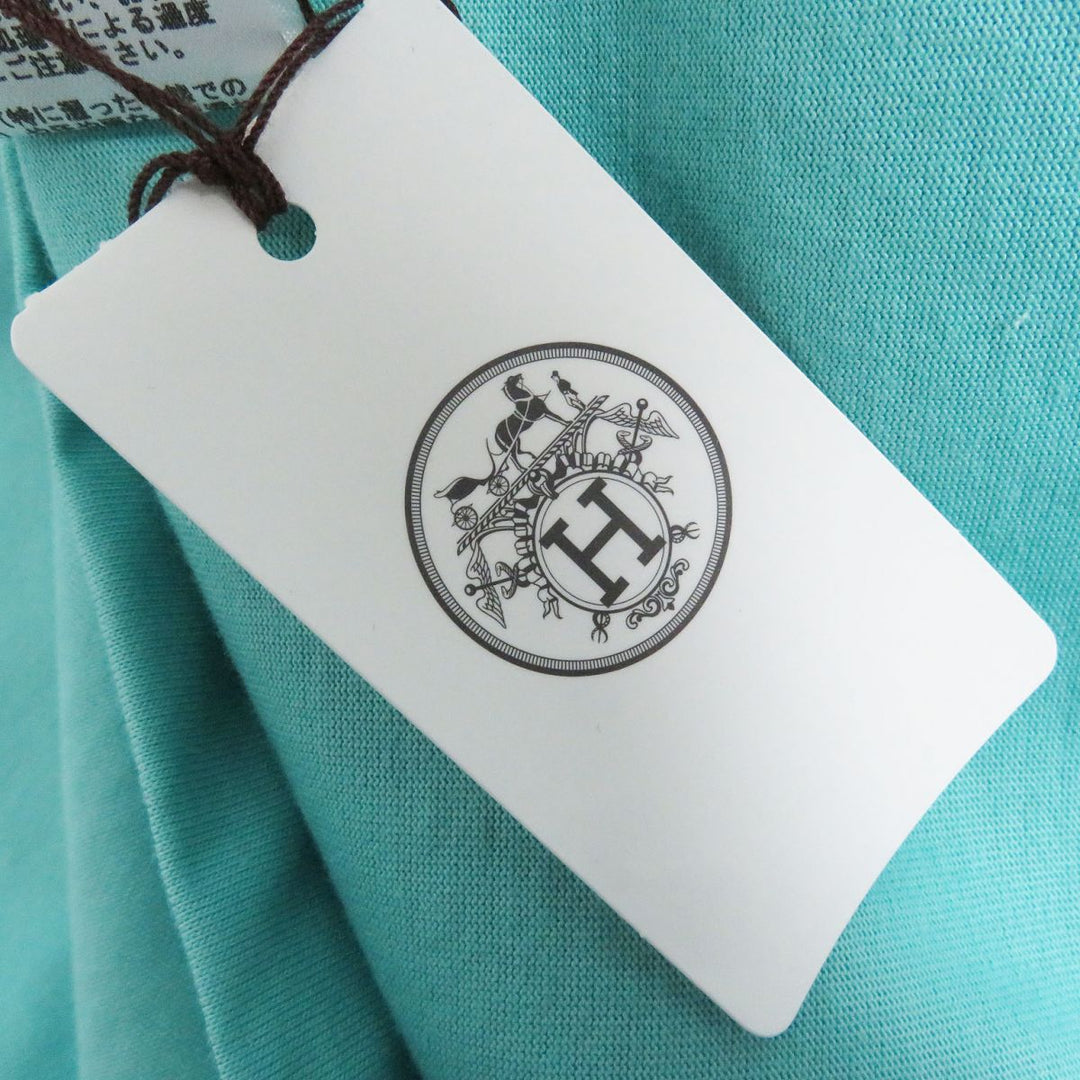 HERMES Short sleeve T-shirt cotton Light blue XL
