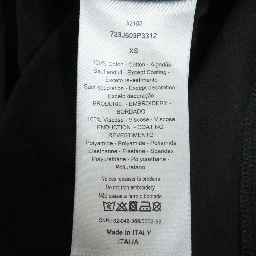 Dior HOMME Short sleeve T-shirt cotton black XS