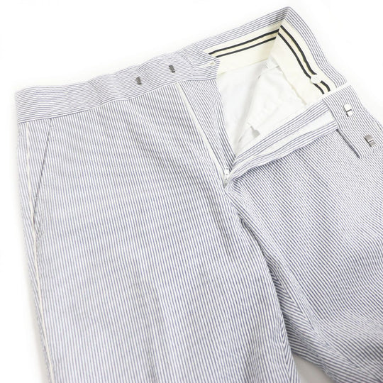 GUCCI Pants cotton Blue x white