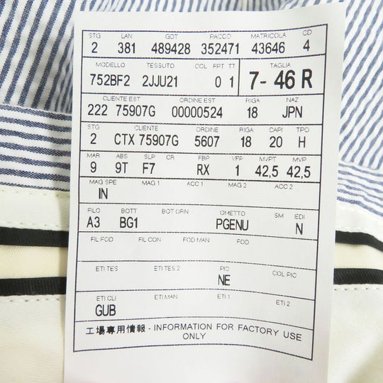 GUCCI Pants cotton Blue x white